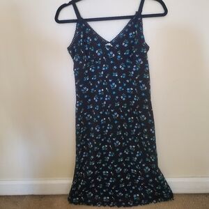 Floral V Neck Summer Dress